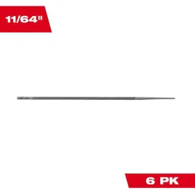 49-16-2885 Milwaukee 11/64 Inch Round File For Saw Chain 6 Pack