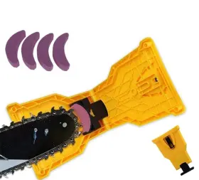 Chainsaw10heihei Minlend 765142765735 Chainsaw Sharpener With 4pcs Whetstons Chain Saw Blade Teeth Univ