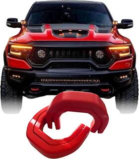 Mitanluxi 3052025 Tow Hook Cover Ram 1500 2019-2025 Silicone Red