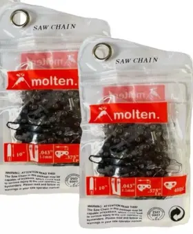 Molten. 760287142410 10 Inch Chainsaw Chain Fits Milwaukee Pole Saw M18 Ego - 2pk