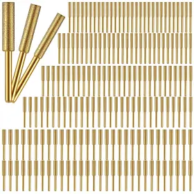 Hui-morningro-0477 Morningro 180 Pcs Diamond Chainsaw Sharpener Bits Titanium Plated