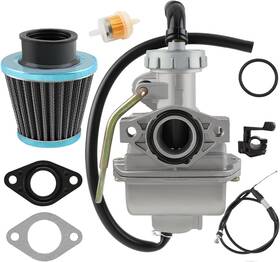 Motoall 03m1033 Pz20 Carburetor And Thumb Throttle Cable Accelerator Handle Assembly