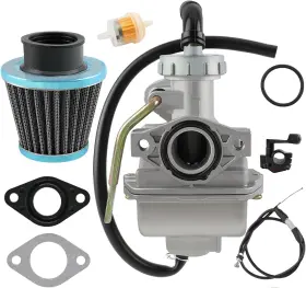 03m1033 Motoall Pz20 Carburetor And Thumb Throttle Cable Accelerator Handle Assembly