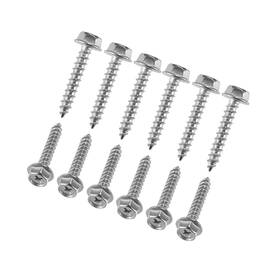 Motoforti Fmoto240401002383 Clutch Cover Bolts Screw For 1.34 Inch Silver Tone