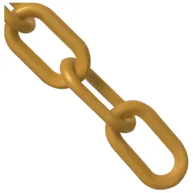 Mr. Chain 810001910778 Plastic Barrier Reel Gold 1.5-inch Link Diameter 50-foot Length 300
