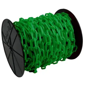 50104 Mr. Chain 810001912123 Plastic Barrier Reel Green 2-inch Link Diameter 125-foot Length