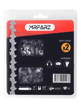 Mrfarz 768432448493 18 Inch Chainsaw Chains 3/8 Lp Pitch .050 Gauge 62 Drive Links S62 2