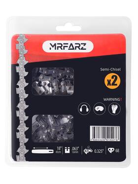 Mrfarz 768432448547 18 Inch Chainsaw Chains .325 Pitch .063 Gauge 68 Drive Links L68 2