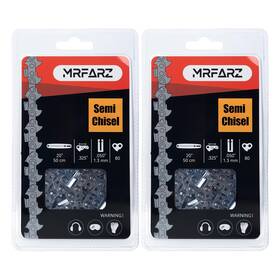Mrfarz 80dl-2 20 Inch Chainsaw Chain 2 Chains .325 Pitch .050 Gauge 80 Drive Links Fits H