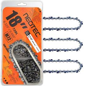 Neo-tec 037936959102 18 Inch Chainsaw Chain 0.325 Pitch .050 Gauge 72 Drive Links Fits For Husqvarna