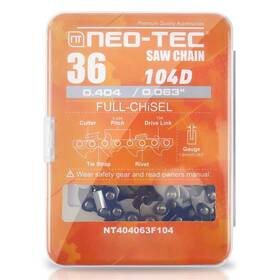 Neo-tec Nt404063f104 36 Inch Chainsaw Chain Full Chisel 0.404 Pitch 0.063 Gauge 104dl Fit For Stih