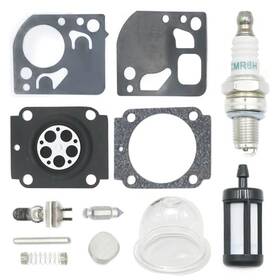 Newnessai Usnhzm1526 4180 007 1035 Carburetor Rebuild Kit With Fuel Filter Needle Spark Plug