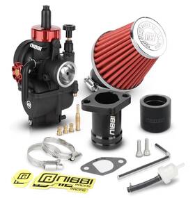 Nibbi Pe24sp-212ykr-48r Pe24 Carburetor Kit 24mm For Predator 212cc 196cc 224cc Engine Red