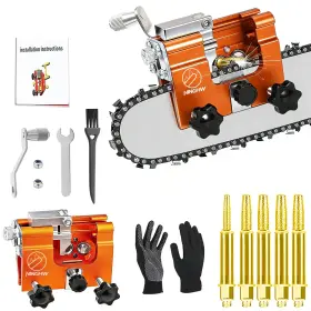 Ninghw 762323634910 Chainsaw Sharpener Jig Portable Chain Saw Tool With 5 Sharpening He
