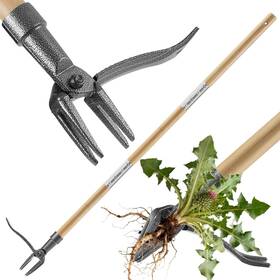 Niulight Nlwp-01 Heavy Duty Stand Up Weed Puller Tool - 46 Inch Long Handle And Bamboo