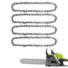 Nqeuepn 1001213 4pcs 14 Inch Chainsaw Chain 52 Drive Links 3/8 Lp Pitch Repl