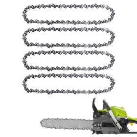 1001213 Nqeuepn 4pcs 14 Inch Chainsaw Chain 52 Drive Links 3/8 Lp Pitch Repl