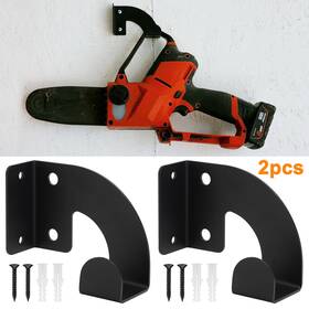 Nsioutlet 690770223497 2x Heavy Duty Chainsaw Storage Hooks Wall Rack Holder Hanger Bracket With 4 Screws