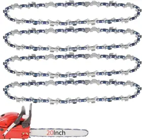 Cc-.325-.050-80 O-conn 4 Pack 20 Inch Chainsaw Chain .325 Pitch .050ftft Gauge 80 Drive Links Fit
