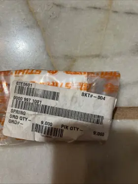 0000-997-1001 Oem Stihl 9 New Spring Part Number