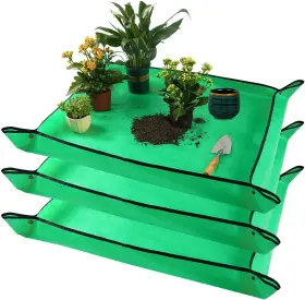 Pp-3080 Onlysuki 3pcs 39.5 Inch X 31.5 Large Potting Mat For Indoor Green