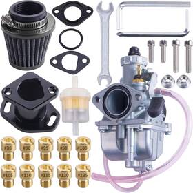 Oraevy 3847 Vm22 26mm Carburetor Carb Kit Fit For Performance With Metal Wire Mesh Black