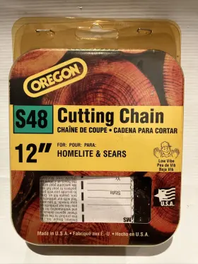 Oregon 036577000433 Vintage Chainsaw Blade S48 12 In Cutting Chain Homelite Sears Made Usa