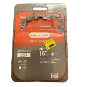 Oregon 036577000518 S57 Advancecut Chainsaw Chain Low-profile 16 Inch 40cm