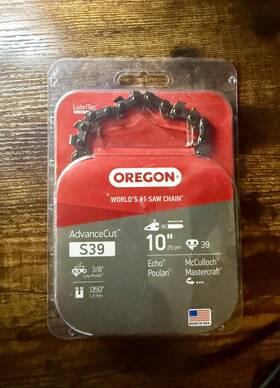 Oregon 036577434399 S39 10 Inch Advancecut Chain Saw Replacement #s39 New