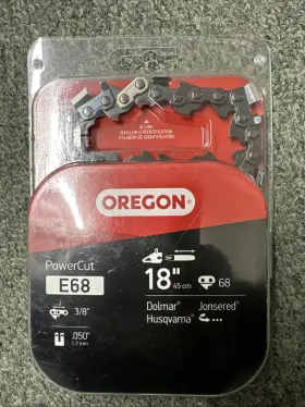 Oregon 036577578321 E68 Powercut Saw Chain 3/8 Inch Pitch .050 Gauge 68 Drive Links