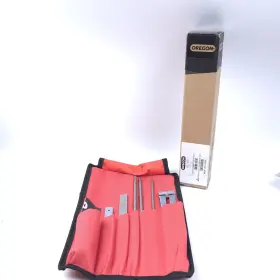 Oregon 036577625315 Chainsaw Field Sharpening Kit Round Files Filing Guide Pouch Flat File Universal