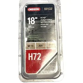Oregon 036577642893 18 Inch Chainsaw Chain H72 For Echo Husqvarna Mcculloch Poulan Ryobi
