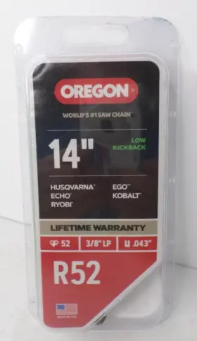 Oregon 036577643036 R52 14 Inch Chainsaw Chain 52 Link 3/8 Lp .043 - Echo Homelite Husqvarna