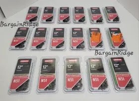 Oregon 036577644675 Lot Of 17 N51 - 12 Inch Husqvarna Saw Chain Brand New