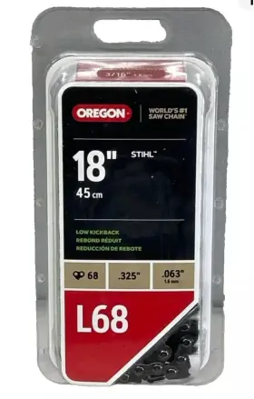Oregon 036577645337 L68 Chainsaw Chain For 18 Inch Bar Fits Most Stihl Models