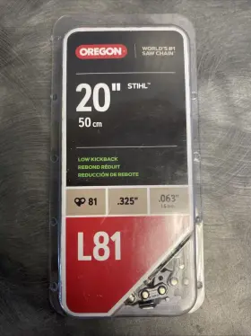 Oregon 036577645344 Low Profile Chainsaw Chain .325 Pitch .063 Gauge 20 Inch L81