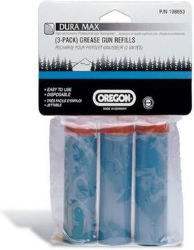 Oregon 108653 Refill Grease Gun Cartridges 3 Pack