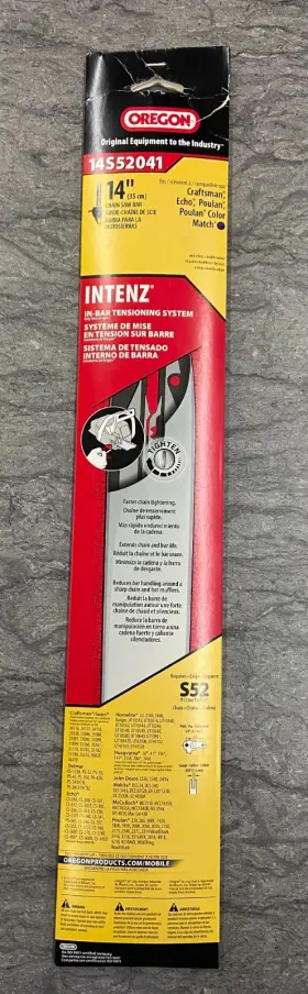 14s520413 Oregon 14s52041 Intenz In-bar Tensioning System 14-in Replacement Chain Saw Bar