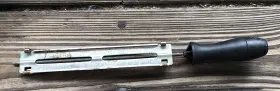 16265 Oregon Vintage Chain Saw Sharpener File Rasp And Holder Made In Italy