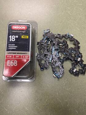 Oregon 17368 Pro 18 Inch E68 Chainsaw Chain 68dl 3/8 Pitch .050