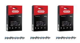 Oregon 22lpx080g 3-pack Powercut Full Chisel Chains .325 Pitch - .063 Gauge 80 Dl 3