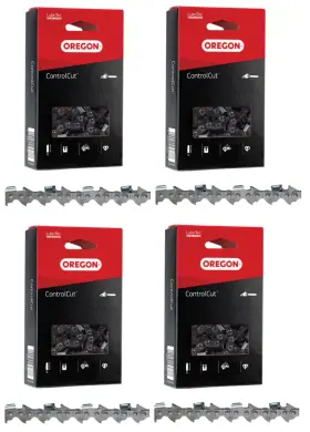 25ap075g Oregon 14 Inch 4-pack Controlcut Micro-chisel Chains 1/4 Pitch .050 Gauge 4