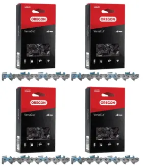 27x111g Oregon 4-pack Versacut Chains - .404 Inch Pitch .063 Gauge 111 Dl 4