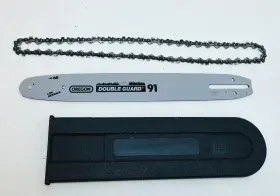 295055 Oregon Chainsaw Guide Bar 14 Inch Portland 91 With Chain And Cover - Pre-owned Nice