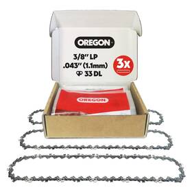 Oregon 3/8lp04333-3 3pack Pole Saw Chain 3/8 Inch Lp Pitch .043 1.1 Mm Gauge For 8 20cm Bar