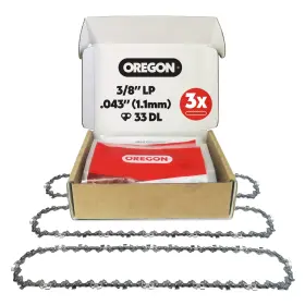 8lp04333-3 Oregon 3/8lp04333-3 3pack Pole Saw Chain 3/8 Inch Lp Pitch .043 1.1 Mm Gauge For 8 20cm Bar