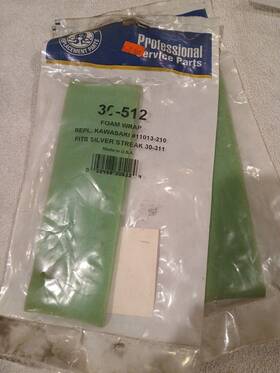 Oregon 30-512 2 New Silver Streak Fits Kawasaki 11013-210 Foam Wrap 30-311
