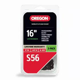 Oregon 313110036075 S56 Chainsaw Chain For 16 Inch Bar Fits Makita Echo Husqvarna Craftsman Poul