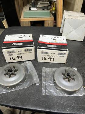 Oregon 38145x Lot Of 2 Pro Spur Sprocket 3/8 Inch