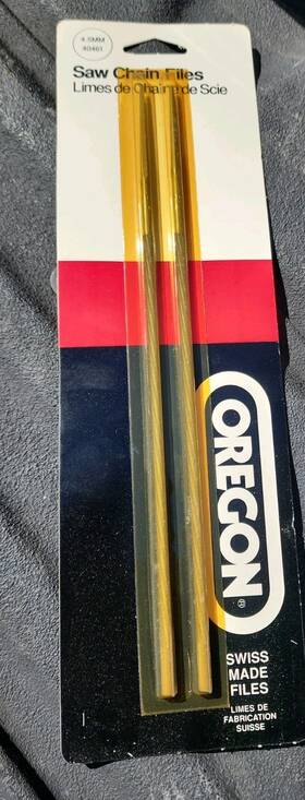 Oregon 40461 2 Pack 4.5mm X 8 Inch Round Chainsaw Files For 5/32 Or Pitch